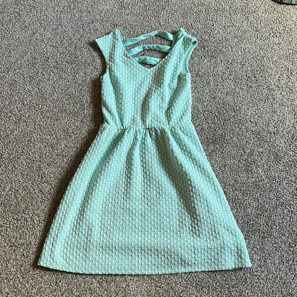Women’s teal dress